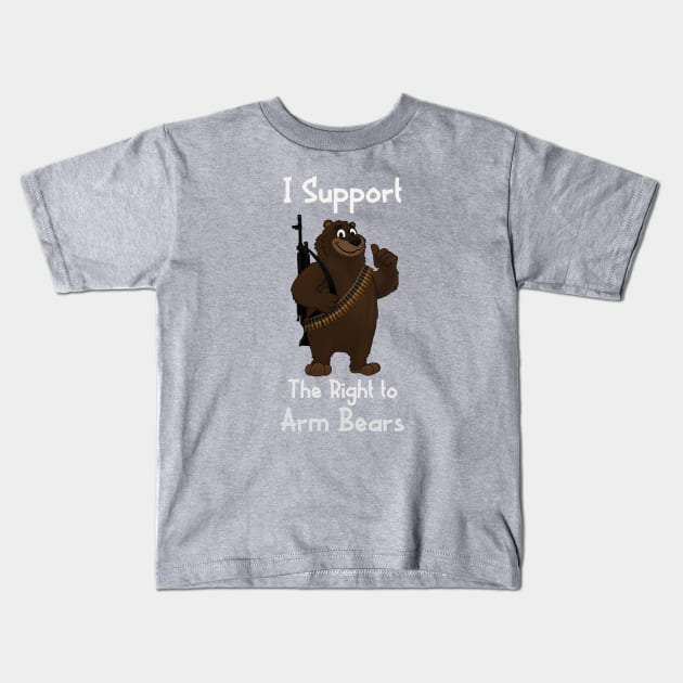 Bear arms Kids T-Shirt by 752 Designs